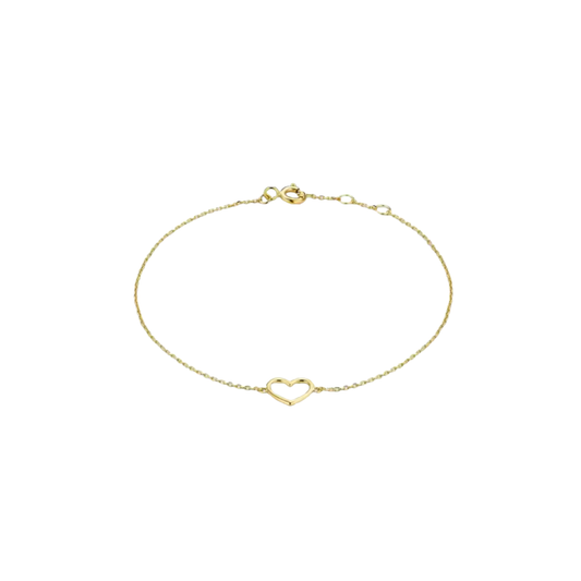 OUTLINED HEART BRACELET