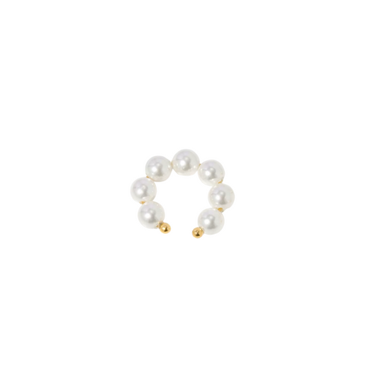 Golden pearl cuff