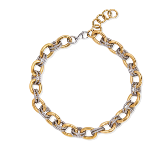 Golden Necklace Dual Chunky