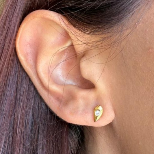 Crystal Heart Stud