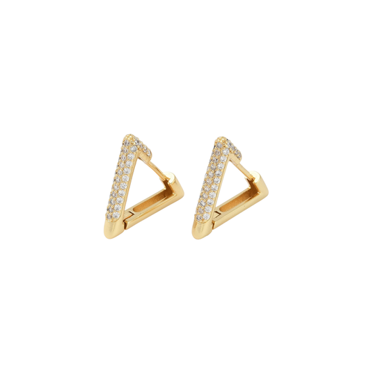 Golden Triangle Hoops