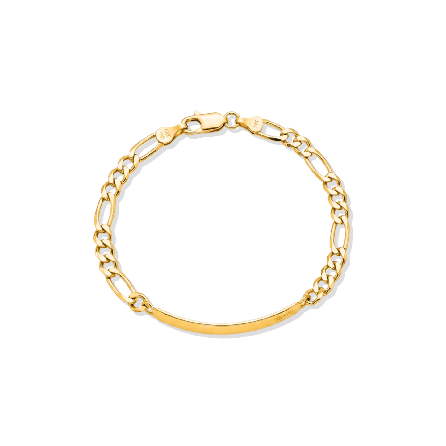 Esclava Cartier con placa 10k