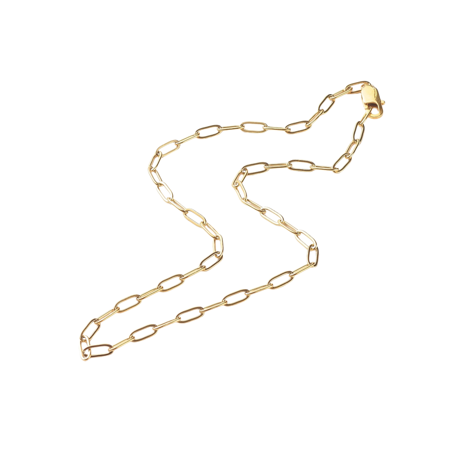 Golden Necklace Links Charm