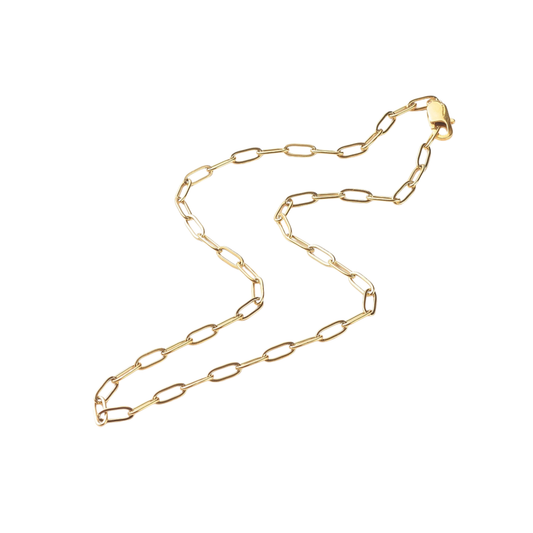 Golden Necklace Links Charm