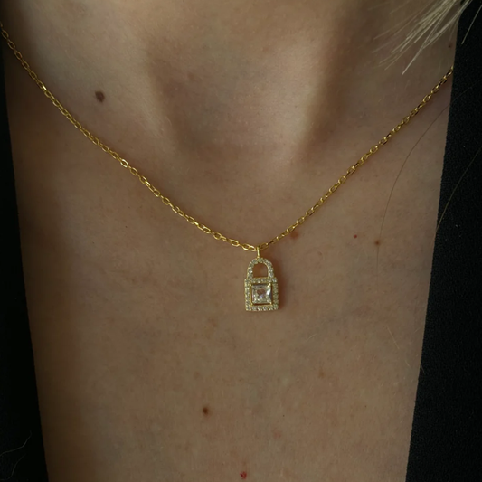 Lock Golden Necklace