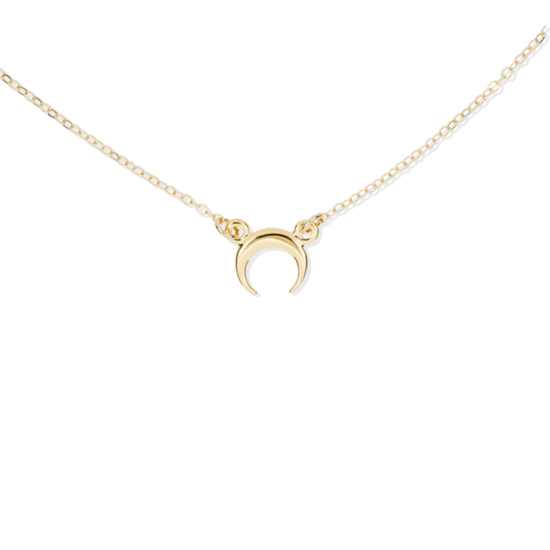 Small moon necklace