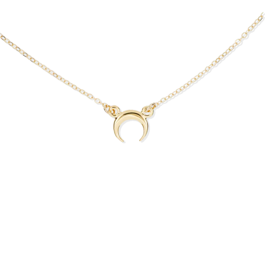 Small moon necklace