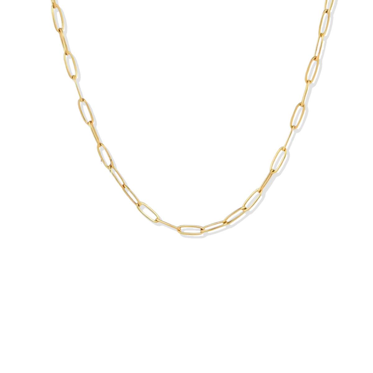 Clip Link Golden Necklace