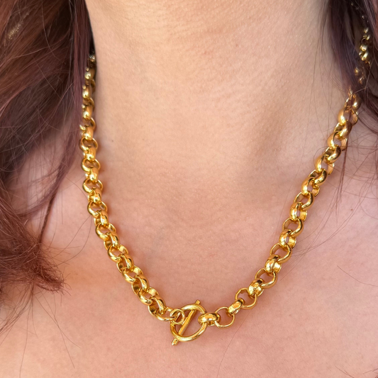 Rolo brooch necklace