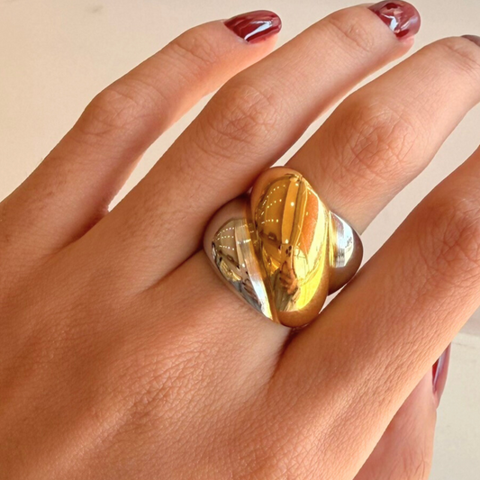 Eloise chunky dual ring