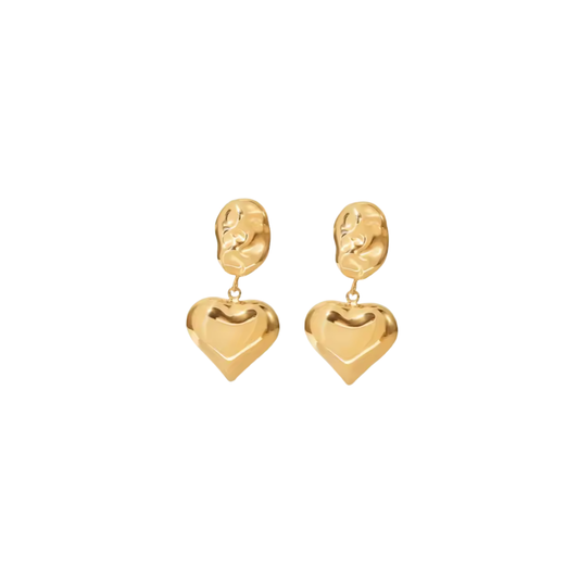 BEAN HEART EARRINGS