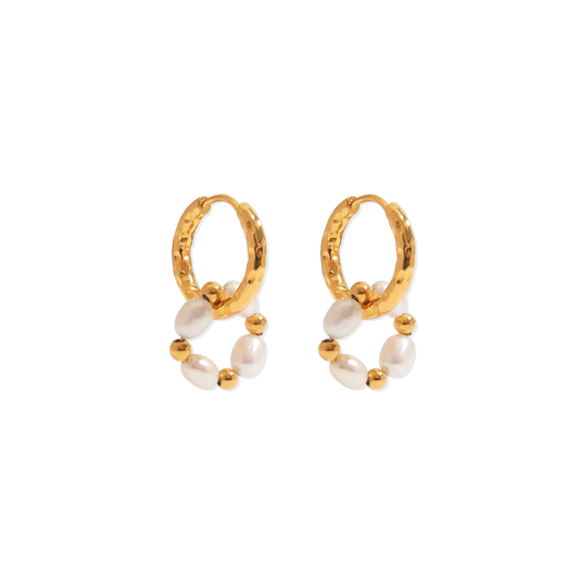 Golden Hoops Pearl