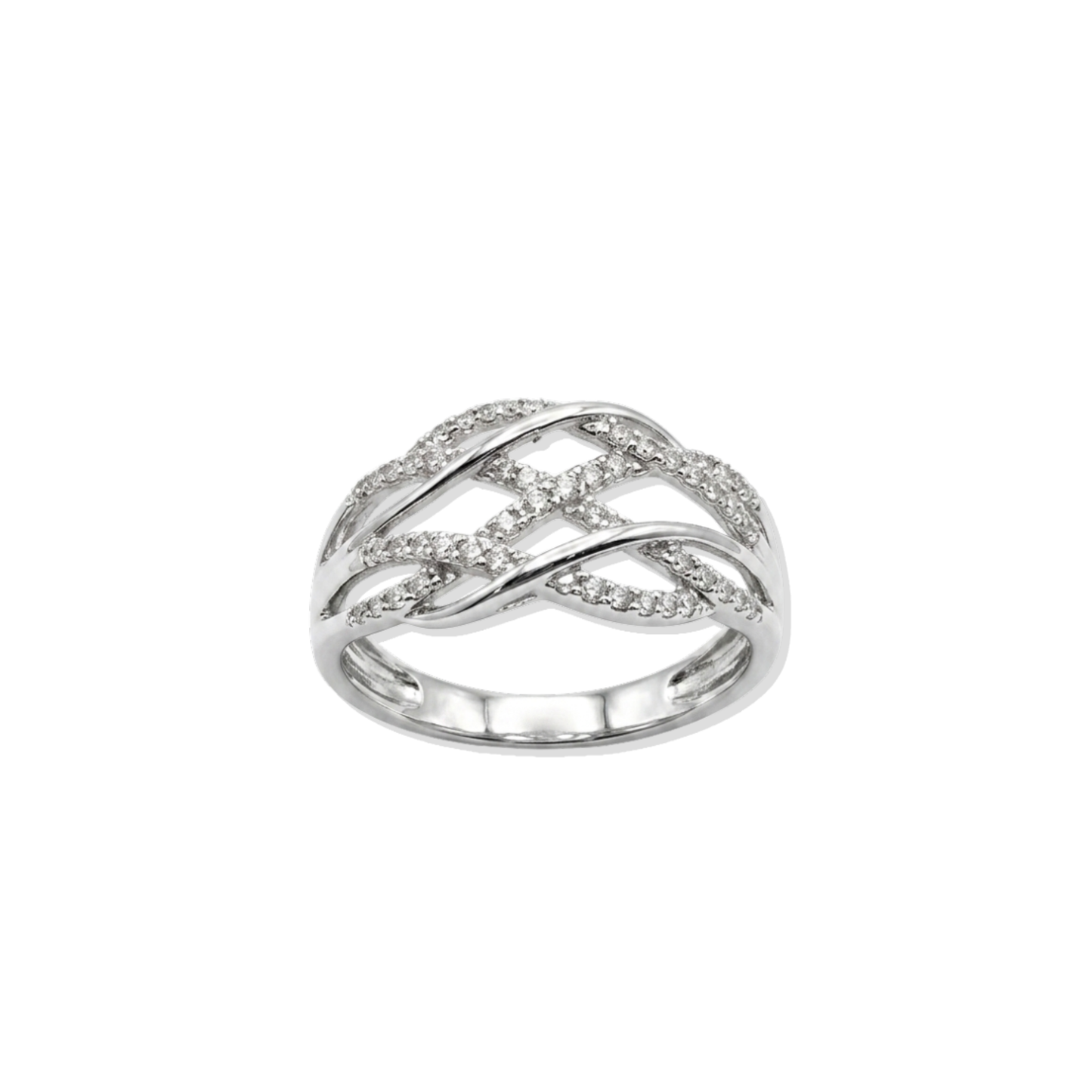 Anillo Lune Diamantes 14k