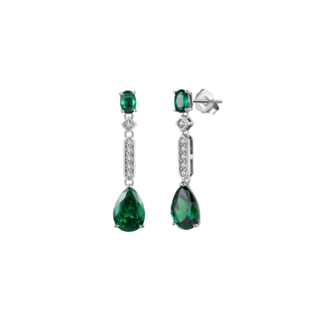 EMERALD DROP EARRINGS