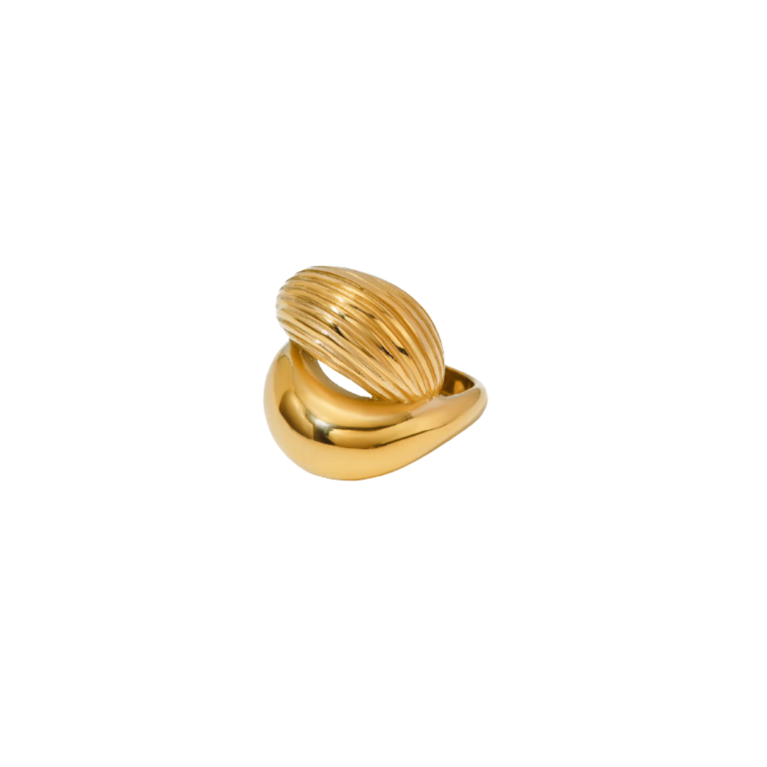 GOLDEN CHUNKY RING