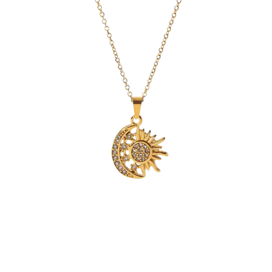 Eclipse golden necklace