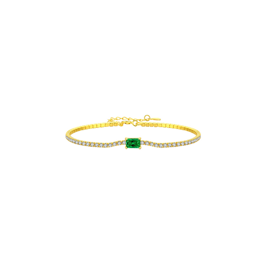 Golden Bracelet Tennis Green