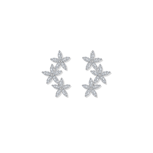 Silver Starfall Earring