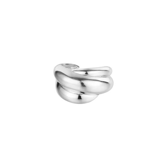 ROUND CHUNKY SILVER OPEN RING