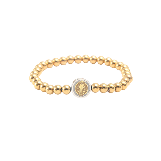 Golden Beaded Bracelet San Benito