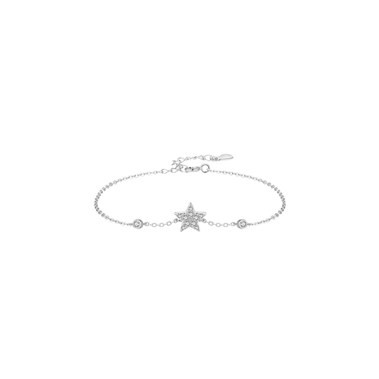 Spark Star Dainty Silver Bracelet