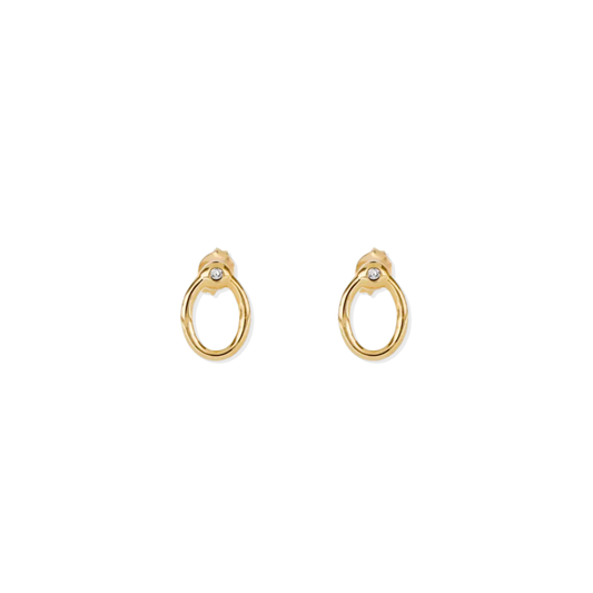 Oval zirc studs