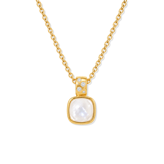 Golden Necklace Mother Pearl