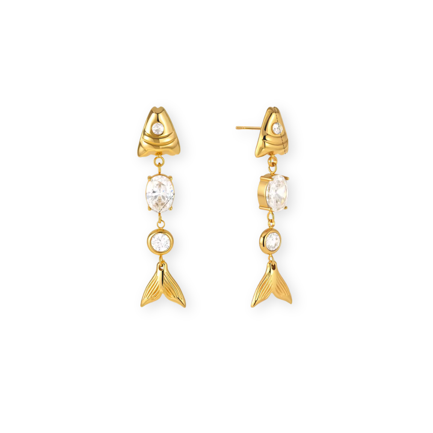 Light White Fish Studs