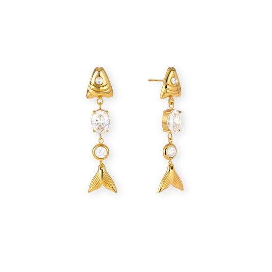 Light White Fish Studs