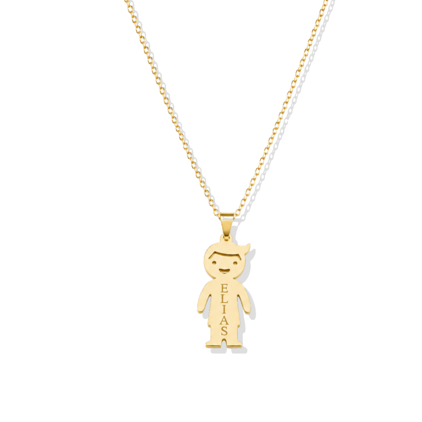 Plain Little Boy Golden Necklace