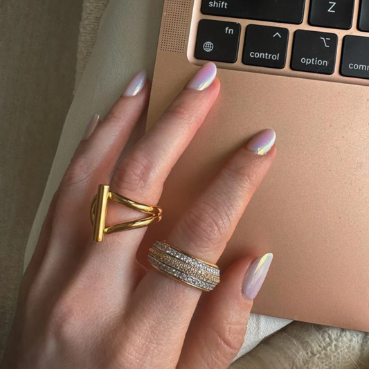 Simple Gold Line Ring