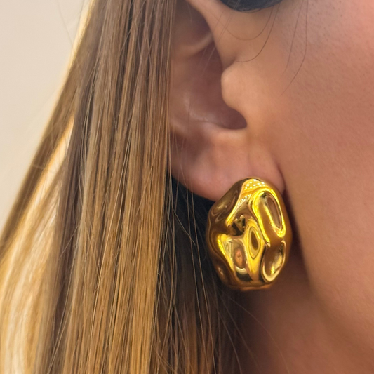 Irregular Golden Earrings