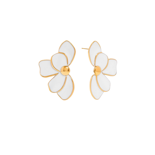 Romantic White Earrings