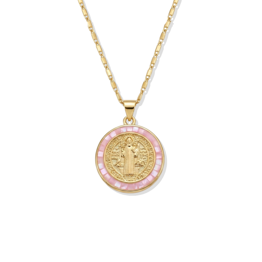 Pink Circle San Benito Necklace