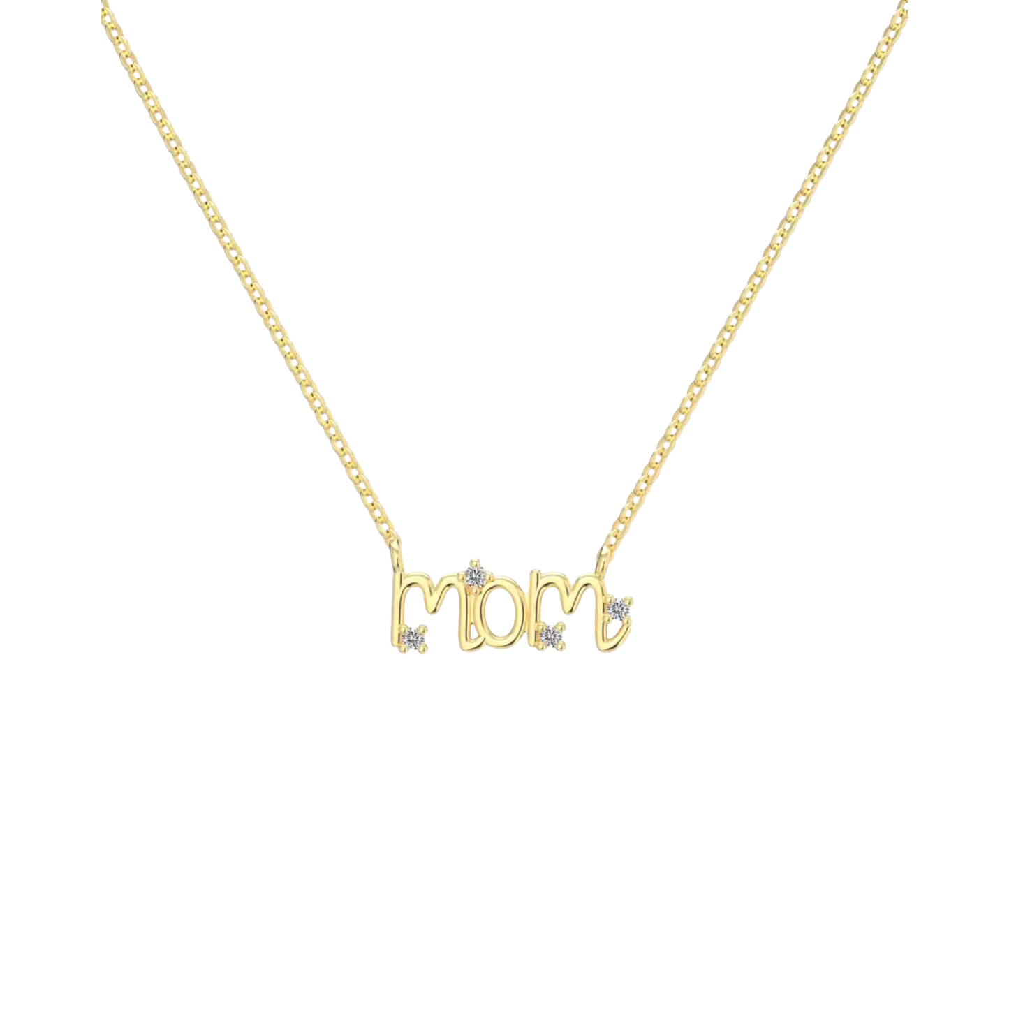 Mom Shiny Golden Necklace