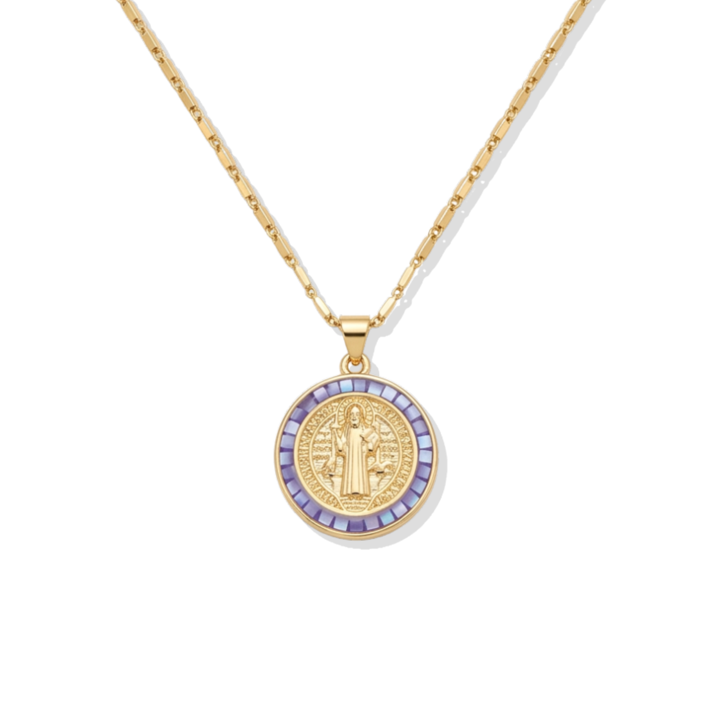 Purple Circle San Benito Necklace