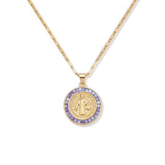 Purple Circle San Benito Necklace