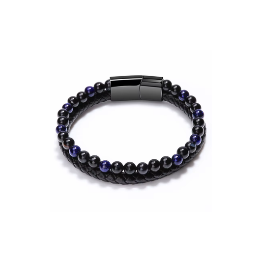 David Double Black Bracelet