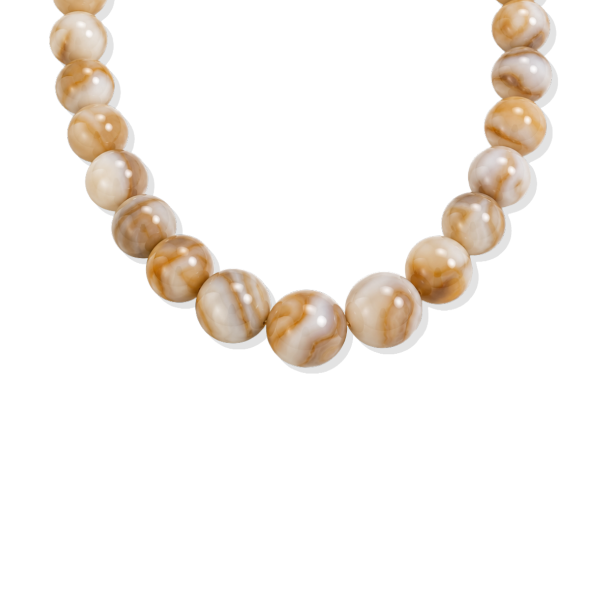 Carlota Mocha Marble Necklace