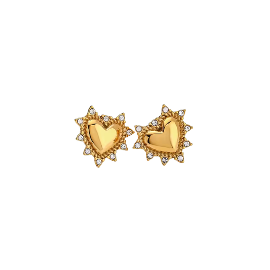 SHINY HEART PEAK GOLDEN STUDS