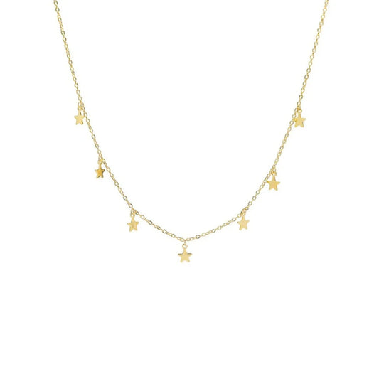 Multiple Star Golden Choker
