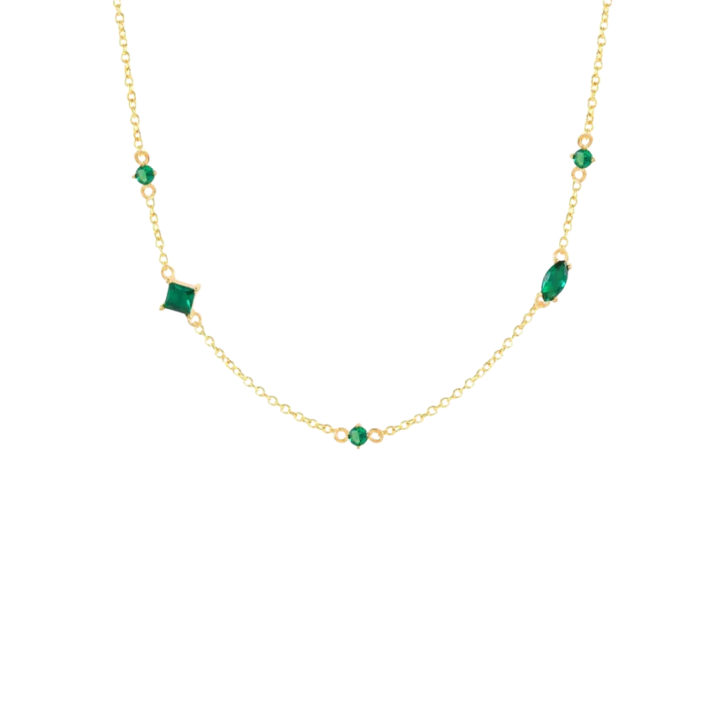 Emerald Figure Necklace