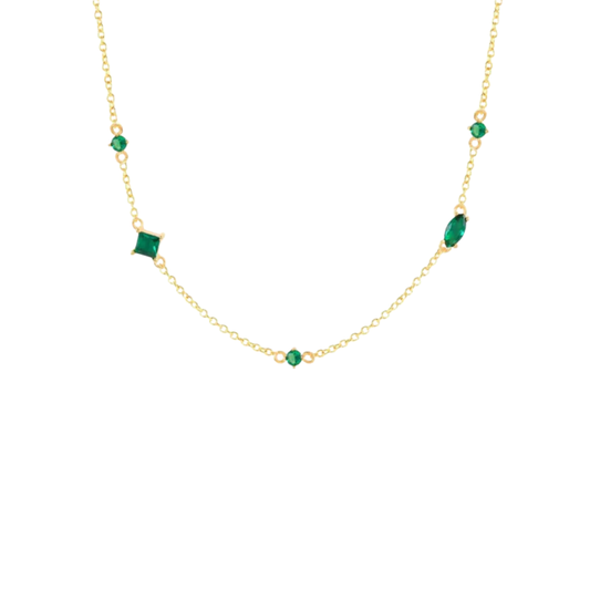 Emerald Figure Necklace