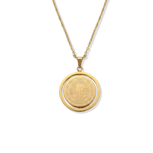 Spinning San Benito Golden Necklace