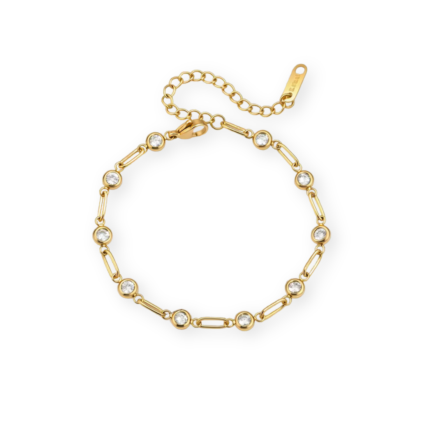 Golden Bracelet Multi Zirc