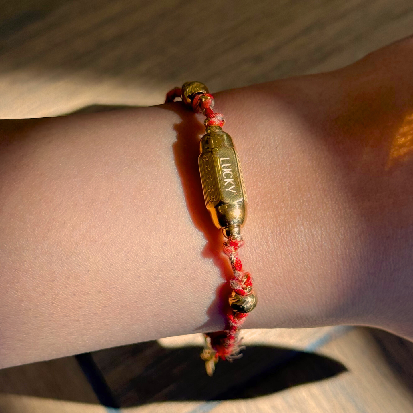 Orange Thread Bracelet