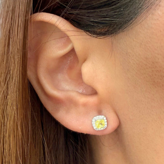 Silver Earrings Stela