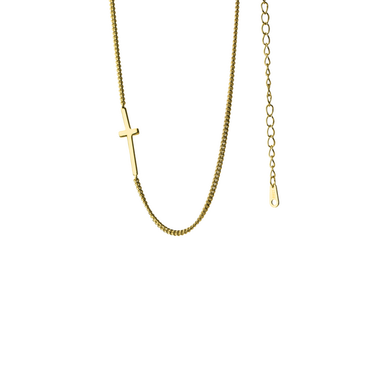 Karen Gold Cross Necklace