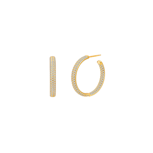 Elegant spark gold earrings