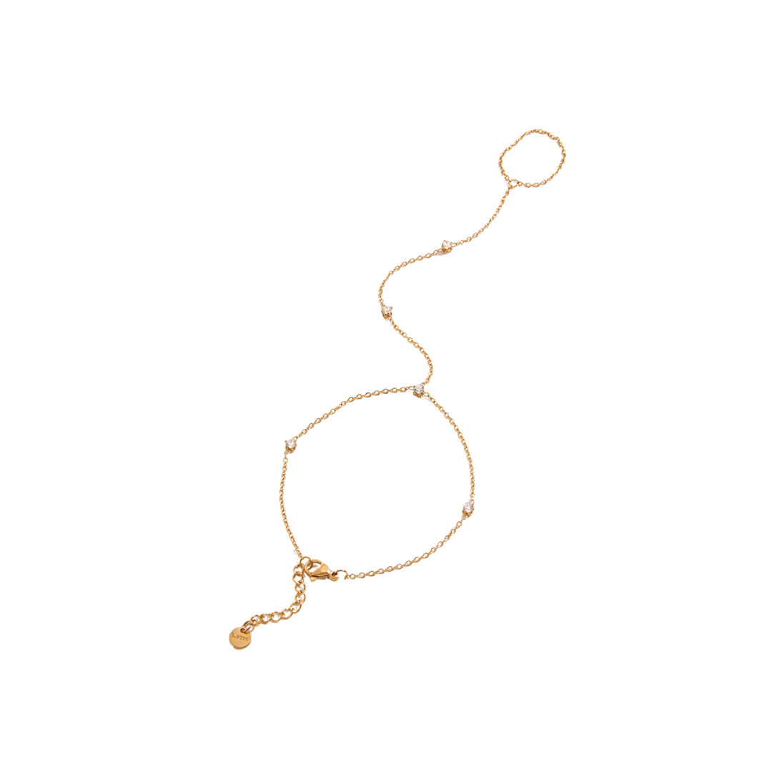 Simple Golden Finger Bracelet